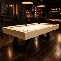Vente directe d'usine de table de billard pliable à pieds en bois massif en spirale de 8 pieds, adaptée à la maison et aux niveaux de compétition