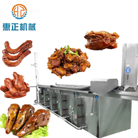 Cuisinière automatique commerciale multi-liens à moteur, conception en nid d'abeille, pour braiser les pieds de porc, les pattes de poulet, le bœuf et autres viandes