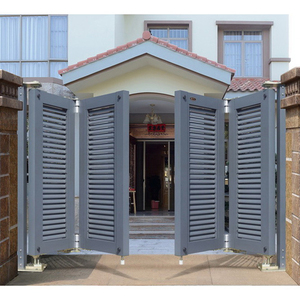 <span class=keywords><strong>Porte</strong></span> <span class=keywords><strong>d</strong></span>'<span class=keywords><strong>entrée</strong></span> pliante en aluminium de style européen pour jardin extérieur - Product Image 4