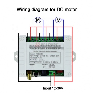DC 12V 24V 36V 4CH RF <strong>Wireless</strong> <strong>Remote</strong> Control <strong>Switch</strong> <strong>Radio</strong> Receiver <strong>With</strong> 2000M Long Distance <strong>Remote</strong> Controller Suckers Antenna - Product Image 4