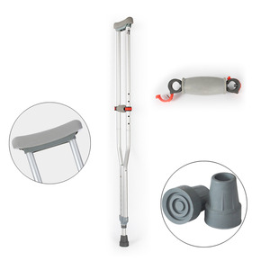 Regolabile Stampelle per Misura La Maggior Parte Standard Stampelle Ascellari Adulti Size Piedi Stampelle con Sotto Le Ascelle - Product Image 1