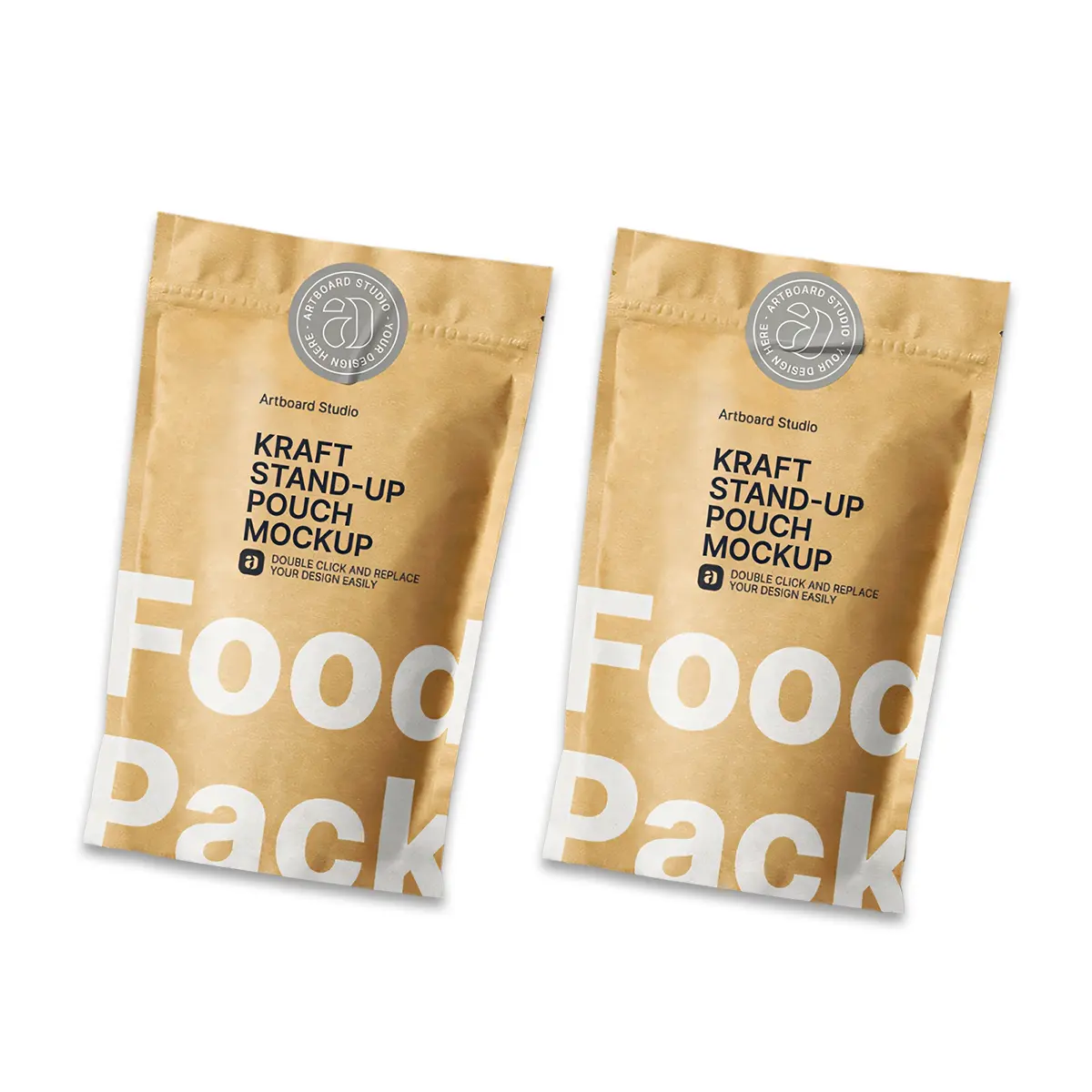 무료 디자인 인쇄 식품 커피 지퍼 스탠드 업 파우치 지퍼락 크래프트 종이 포장 가방