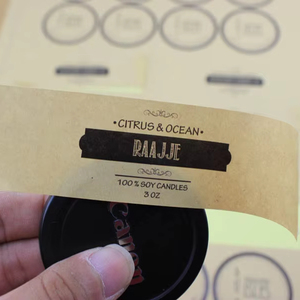 Özel tam renkli baskı gıda ürün barkod kendinden yapışkanlı Polyester küçük boy etiket etiket - Product Image 1