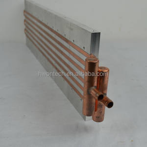 Cairan aluminium 6061 pelat dingin, untuk baterai mobil termoelektrik CPU pendingin air mesin CNC tabung tembaga bor komputer - Product Image 2