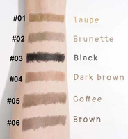 Crayon à sourcils liquide cosmétique en gros OEM, séchage rapide, imperméable, végan, noir, brun, stylo à sourcils, marque privée, maquillage, échantillon gratuit