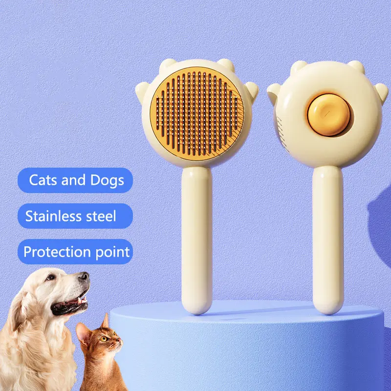 High Quality Pet Supplies Cleaning Comb for Dogs and Cats One Clicker Metal Comb