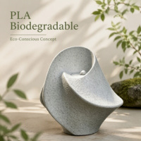 Urne funéraire biodégradable en PLA, récipient pour cendres, inspiré de la nature, respectueux de l'environnement, récipient commémoratif pour la maison et le jardin