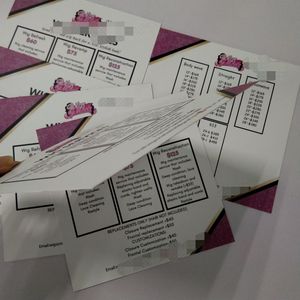 Tarjetas de Exhibición Impresas Personalizadas para Servicios de Peluquería y Recomendaciones de Productos para Pelucas en Empaques de Salón - Product Image 4