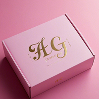 Boîtes d'expédition en papier kraft avec logo personnalisé, revêtement UV, doublure en éponge, emballage biodégradable et écologique pour chaussures et électronique