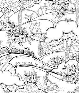 Livre de coloriage personnalisé sur le thème des créatures marines, reliure spirale double, grands motifs, pour adultes, art encadrable - Product Image 3