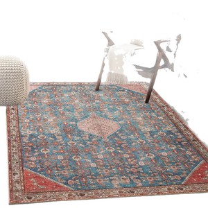 Alfombra Vintage Chic Wan Xinlong, Rectangular, con Patrón de Medallón, Resistente a las Manchas, Fácil de Cuidar, Alfombra Grande para Sala de Estar - Product Image 5