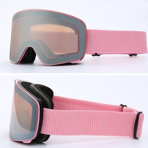 男孩女孩滑雪眼镜儿童儿童大视野可套装近视眼镜双层防雾滑雪板护目镜 - Product Image 1