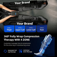 Masseur de jambes, massage par compression d'air, système de récupération sportive, appareil de physiothérapie, bottes de drainage lymphatique, circulation sanguine 5