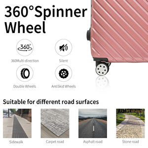 Económico Valise De Luxe Ligtweigh 4 ruedas maleta de viaje maleta grande equipaje 1 pieza para todos los grupos de edad - Product Image 6