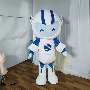 Funtoys professionnel personnalisé publicité dessin animé Cosplay poisson blanc mascotte animaux en peluche costumes pour Adule - Product Image 4