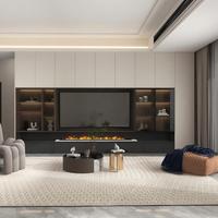 Moderno Soporte de TV de Madera Personalizable con Almacenamiento Ajustable para Salas de Estar, Apartamentos y Villas - Compatible con Pantallas LED