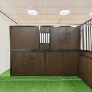 판매 휴대용 조립식 금속 스틸 프레임 말 안정 맞춤형 4m 지붕이있는 고급스러운 야외 이동식 말 헛간 - Product Image 5