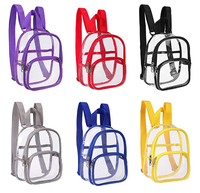 Vente en gros Sac à bandoulière unisexe transparent en PVC Sac à dos portable multifonctionnel simple de grande capacité étanche pour homme et femme