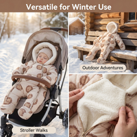 Combinaison bébé hiver de haute qualité, chaude, adorable, à manches longues, avec motif animal