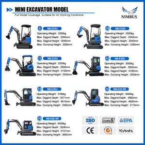 Miniexcavadora NIMBUS Euro V con Gran Fuerza de Excavación, Alta Eficiencia de Trabajo y Funcionamiento Suave - Product Image 6