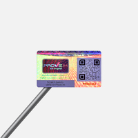 Autocollant holographique personnalisé étiquette adhésive de sécurité inviolable impression de logo sceau de vide d'hologramme 3D pour la protection de la marque