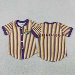 เสื้อเชิ้ตแขนสั้นติดกระดุมสำหรับเด็กผู้ชาย ลายทีมมาสคอตมหาวิทยาลัย RTS Boutique Game Day สำหรับฤดูร้อน สไตล์เสื้อผ้าเด็กชาย - Product Image 2