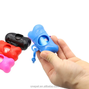 Bolsa dispensadora de plástico ecológico con forma de hueso, logotipo personalizado, compostable, biodegradable, para residuos, hueso de basura, bolsa para caca de mascotas - Product Image 4