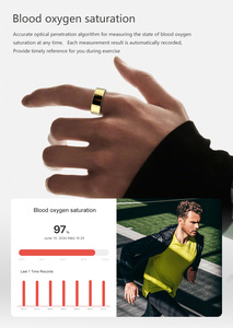 WiFi-Konnektivität Schlaf verfolgung Fitness Smart Ring Intelligente Erkennung von Sauerstoff druck temperatur und HRV-Gesundheits monitor durch SHR - Product Image 5