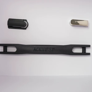 Chất lượng cao phong cách cổ điển màu đen nhựa Vali xử lý 20cm xách tay hành lý trường hợp Grip góc PP thay thế phần cứng - Product Image 1