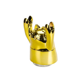 Molinillo de tabaco manual de aleación de zinc, trituradora portátil, <span class=keywords><strong>gato</strong></span>, diseños antiguos dorados, <span class=keywords><strong>precio</strong></span> al por mayor personalizable, molinillo de hierbas - Product Image 6