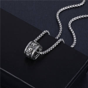 KOMI Mode Longue Chaîne En Acier Inoxydable Collier HIPHOP Feuille Croix Crâne Étoile Ange Pendentif Colliers pour Garçons Filles Punk Cadeaux - Product Image 2