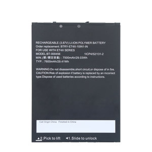 แบตเตอรี่แบบชาร์จไฟได้ 3.87V 7600mAh Li-Ion อายุการใช้งานยาวนานสำหรับ BT-000456 BTRY-ET4X-10IN1-IN BT-000456-32 เครื่องสแกนบาร์โค้ด PDA - Product Image 1