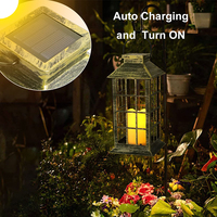 Lanterne solaire suspendue en bronze en forme de losange, lumière LED scintillante, étanche IP44, pour extérieur, jardin, cour, décoration paysagère