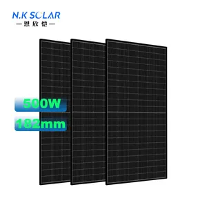550 와트 광전지 pv 태양 전지 패널 TUV Ce 인증서와 모든 블랙 모노 태양 전지 패널