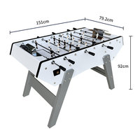 Table de baby-foot FDFIT de 14 mètres, style français, haut de gamme, en fibre de bois, personnalisable pour un jeu épuré
