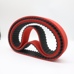 UNI <b>Red</b> Coated 45 ShoreA 300H Skived Teeth Rubber Timing <b>Belt</b> OEM Customizable for Printing Shops 30mm Width 5mm Pitch 50 Teeth - Product Image 2
