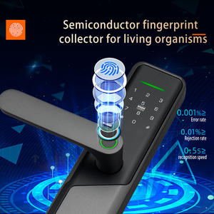 Serrures intelligentes pour porte d'entrée wi-fi zigbee porte en bois biométrique empreinte digitale sécurité serrure intelligente iot jante touya serrure de porte - Product Image 3