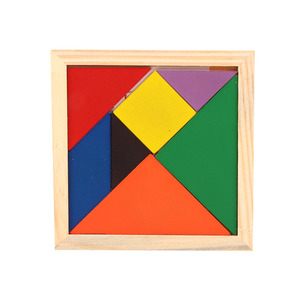 Puzzle Tangram en bois coloré, jouet éducatif à faire soi-même pour enfants de 4 à 6 ans - Product Image 3