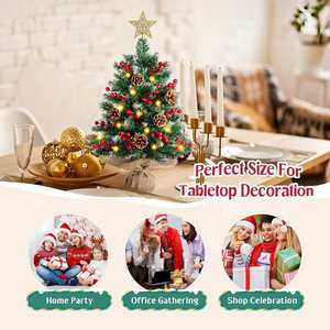 Christmas 2025 XMAS Tree Ornaments Gift Tabletop Decor Mini Christmas Tree 45cm 60cm Mini Christmas Tree With Led <b>Lights</b> - Product Image 6