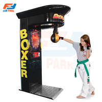 Machine de boxe de rappeur populaire, machine de jeu d'arcade de boxe électrique d'occasion pour parc d'attractions, à vendre