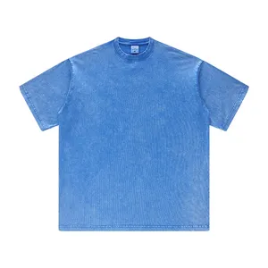 Mt2560 thời trang dạo phố phong cách bán buôn tùy chỉnh 18 màu sắc 250 GSM 100% cotton T-Shirts cổ điển rửa người đàn ông của T-Shirts