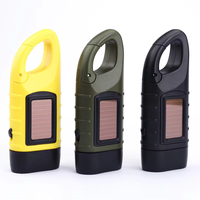 Linterna LED de Emergencia Portátil, Impermeable, de Doble Propósito, Multifuncional, con Carga Solar, Cuerpo de ABS, Gran Potencia