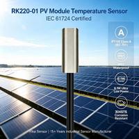 Capteur de température de type pâte avec sonde PT100 classe A, en acier inoxydable 304, et précision de ±0,3 ℃   Précision pour la surveillance de la température des modules photovoltaïques