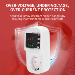 AC 220V/110V ajustable 16A <span class=keywords><strong>Protector</strong></span> de sobretensión/Bajo Voltaje Enchufe de PC monofásico con enchufe del Reino Unido <span class=keywords><strong>Protector</strong></span> contra sobretensiones de seguridad - Product Image 2