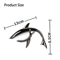 Capo de requin de guitare de haute qualité en alliage de zinc pince de réglage facile à saisir pour guitares électriques acoustiques capo de requin (noir/or/argent)