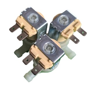 European Nylon Three-<b>Valve</b> Solenoid <b>Valve</b> with 6-Point Threaded One-In-Three-Out Plastic <b>Control</b> Parallel Design - Product Image 1
