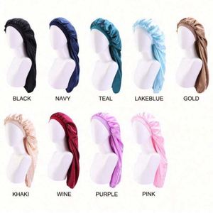 Gorro de Satén Ajustable para el Cabello, Gorro de Dormir Extra Grande para Cabello Largo y Rizado, Gorro Nocturno Antiencrespamiento para Mujer, Regalos Promocionales - Product Image 5
