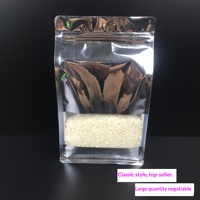 Sachet refermable autoportant à fermeture éclair, à scellage élevé, à huit soudures, pour aliments pour chiens, gelée, chips de pommes de terre, fruits secs/thé, et chewing-gum