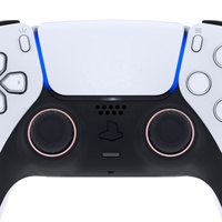 EXtremeRate rose accessoires de remplacement anneaux d'accent personnalisés pour manette PS5 BDM-010/020/030/040/050