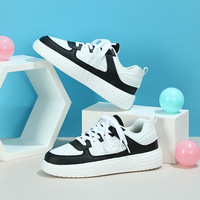 Chaussures plates classiques de style coréen, légères, semelles souples, confortables pour l'exercice, tendance de la mode, design patchwork, chaussures pour femmes